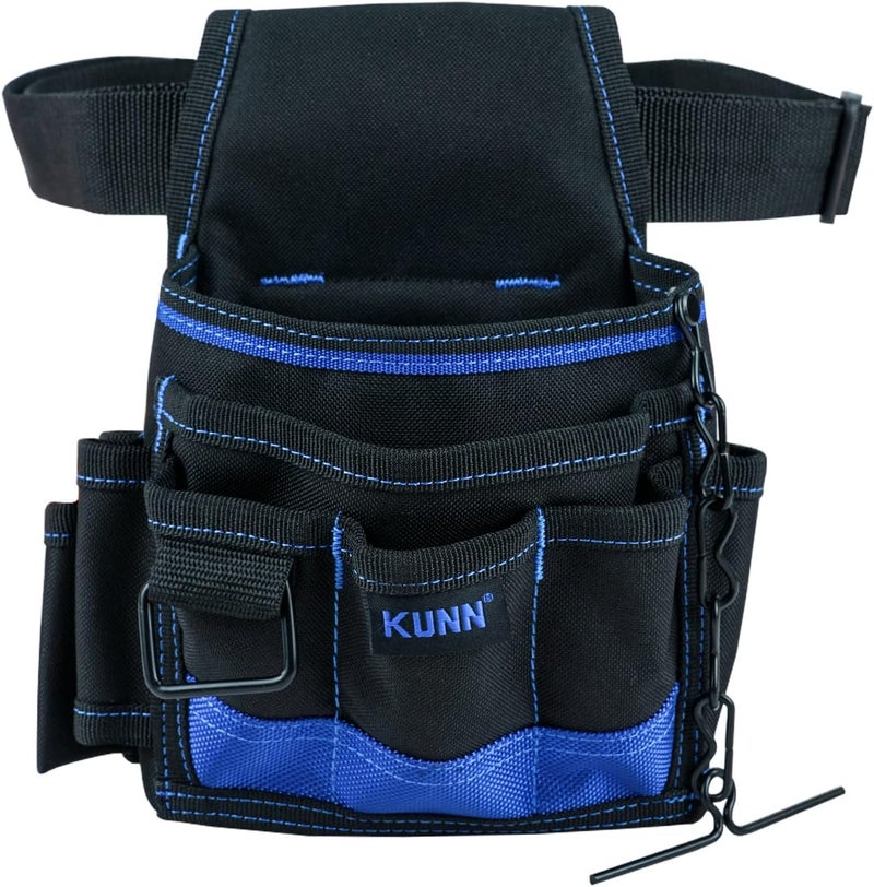 KUNN Electrician Tool Pouch - Durable Small Basic Maintenance Tool Pouch Belt with Belt Clip - Image 1